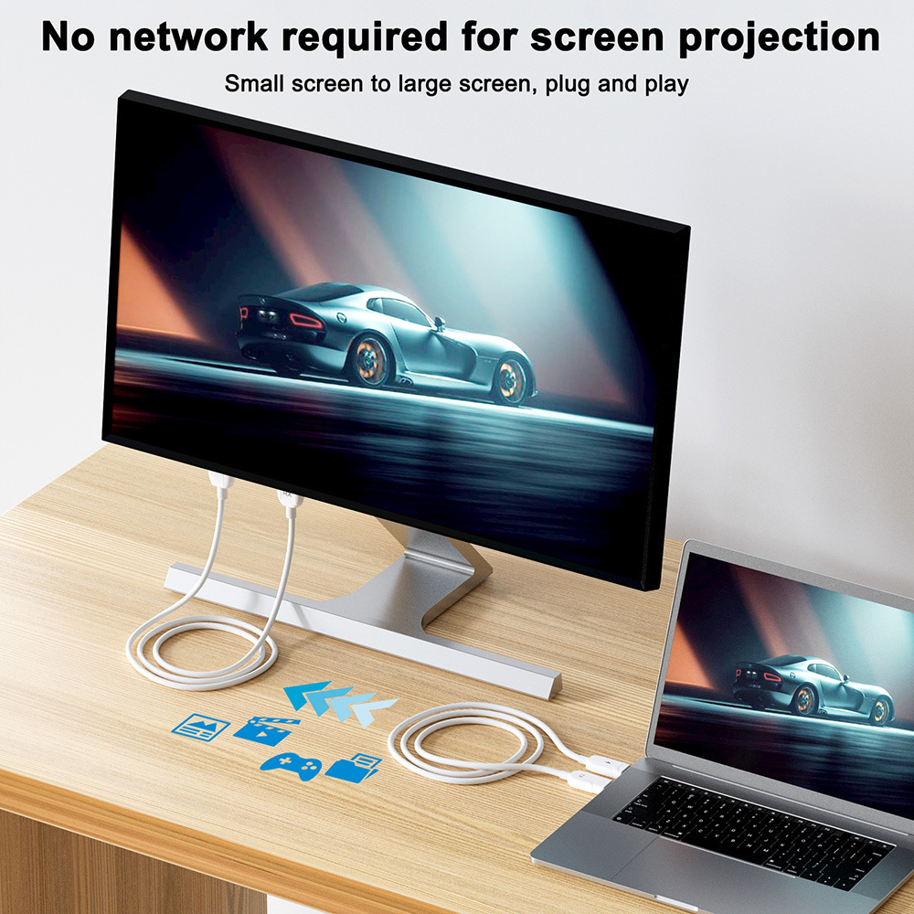 Wireless HDMI Transmitter And Receiver 4K HDMI Wireless Extender Kit 5GHz For Laptop/PC/Camera To HDTV/Projector