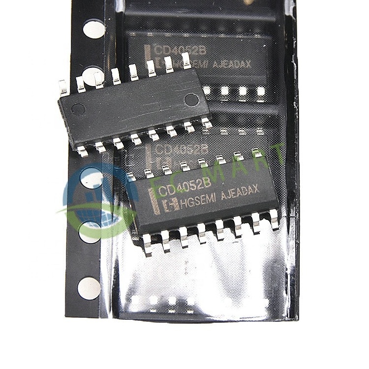 EC Mart Brand HGSEMI Wholesales CD4052BM/TR 2-channel Four-select Analog Switch IC