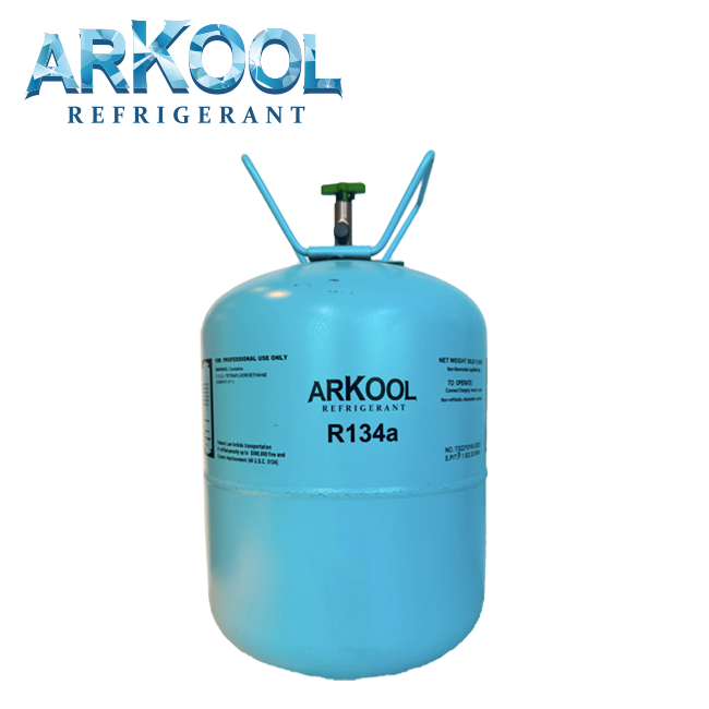 Arkool Hot selling 99.9% purity small can usa cylinder 13.6kg r134a refrigerant gas