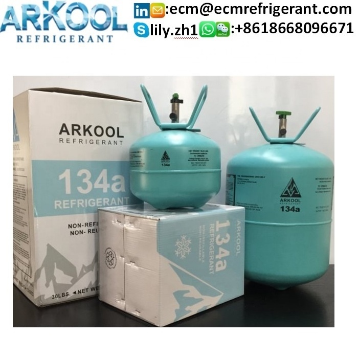 Automobile A/C System refrigerant r134a gas 30lb/13.6kg Refrigerant refill R134a gaz 134 gas   13.6KG