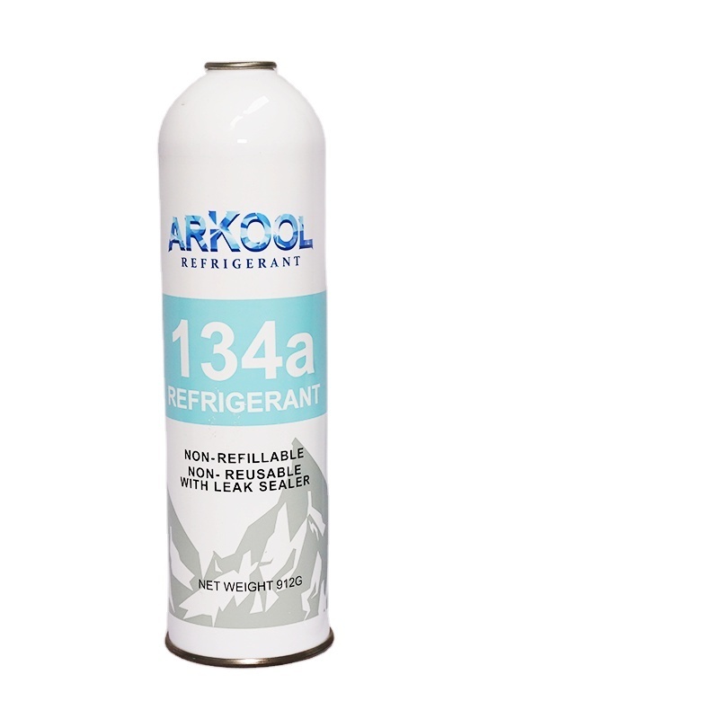 High purity best price refrigerant with more than 99.9% refrigerant gas r 134 a arkool brand 340g factory supply