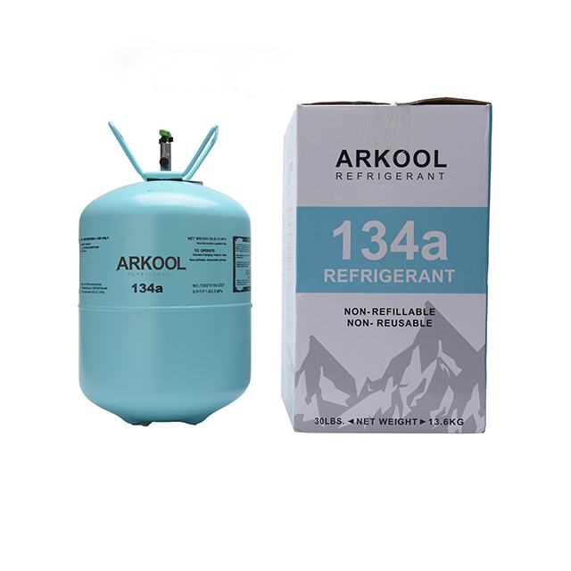 High purity best price refrigerant with more than 99.9% refrigerant gas r 134 a arkool brand 340g factory supply