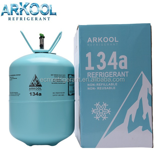 Cylinder refrigerant gas price R 134 a 13.6kg pure gas