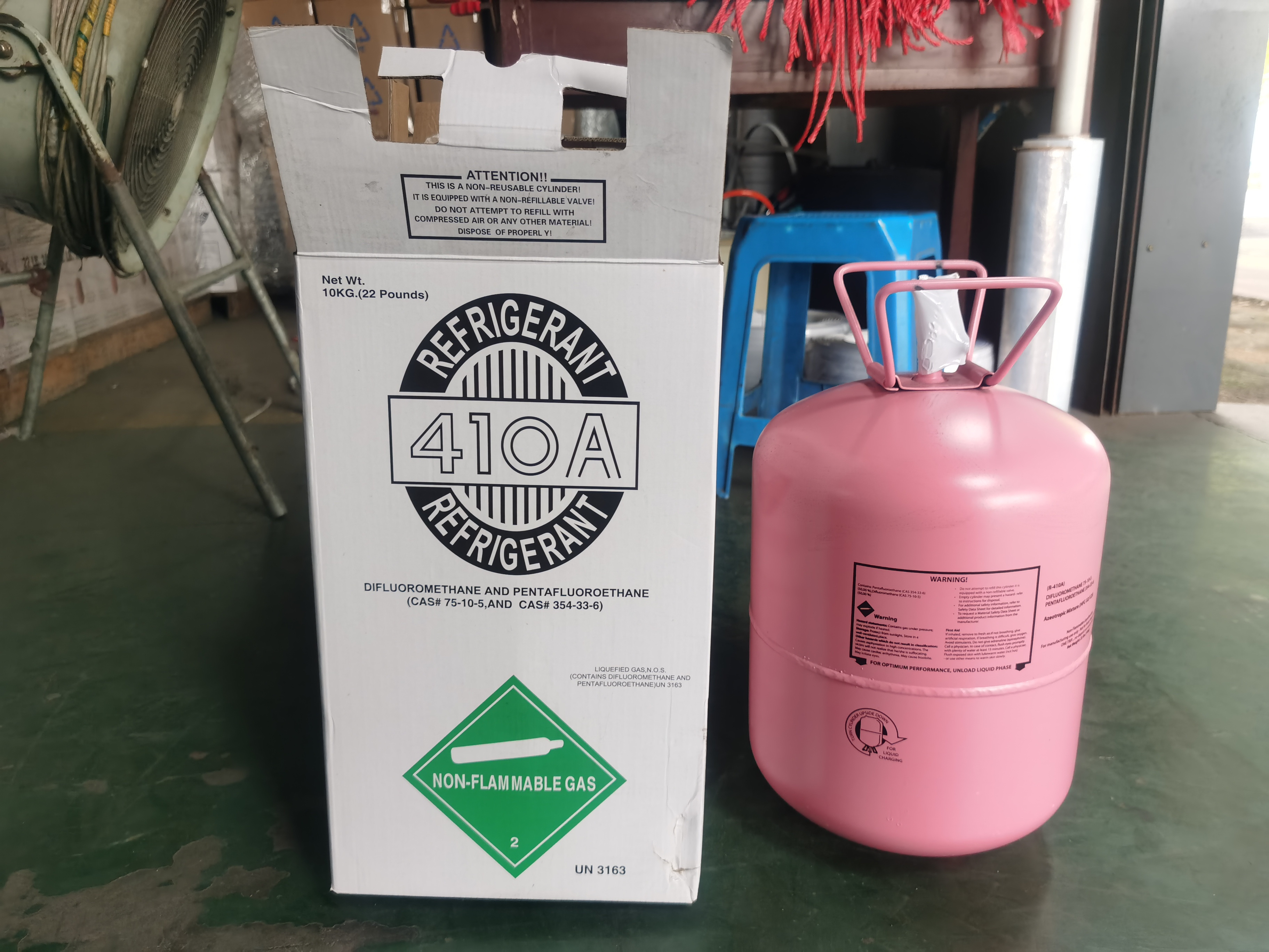 Mixed refrigerant gas r134a/r404a/r407c/r410a /r507 cooling gas in hydrocarbon