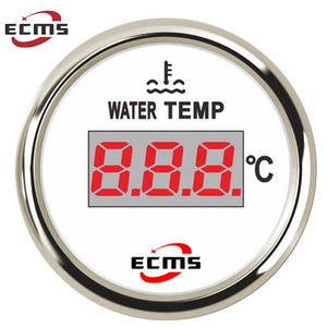 Universal 2" Digital Water Temp Gauge Meter 40-120 For Boat Car Yacht 12V 24V With Backlight