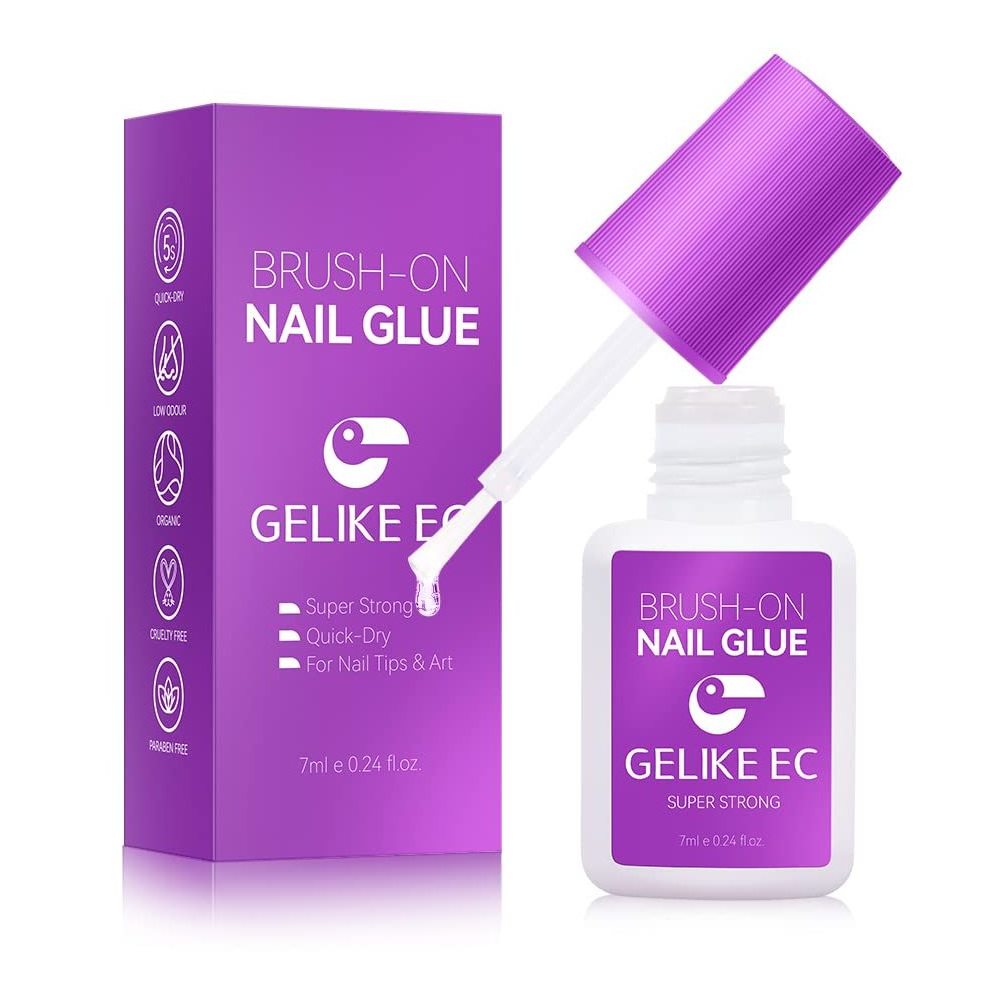 Wholesale Brush on Nail Glue for Nail Tips Professional Fast Drying Bond Wholesale Brush on Nail Glue