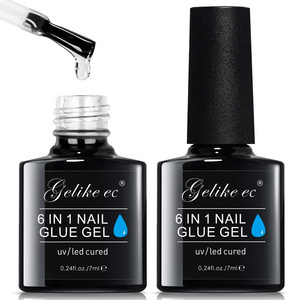 Nail Tip Glue Gel Customized Logo Acrylic Mini Press on Nail Gel Glue Private Label 7G Brush on Nail Glue