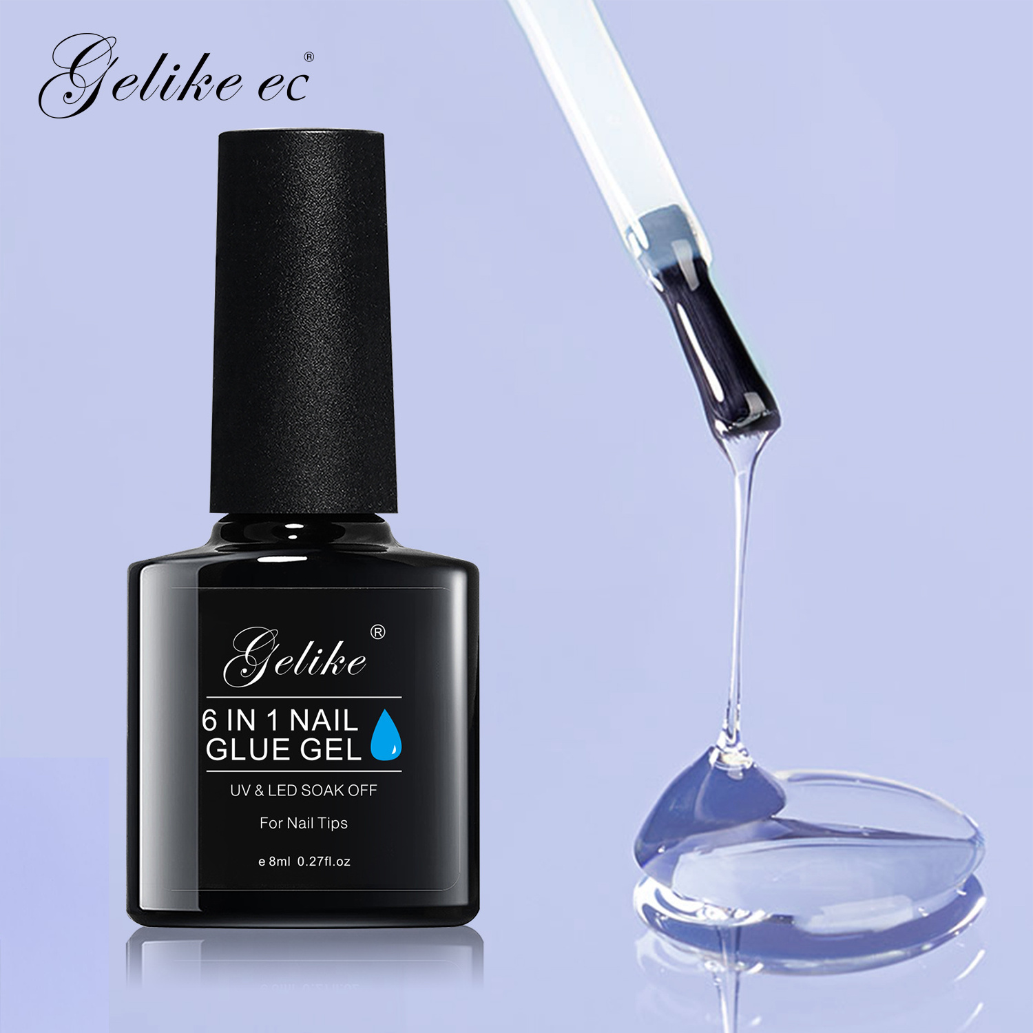 Factory price private label high quality uv gel nail tip glue gel nail glue gel for tips