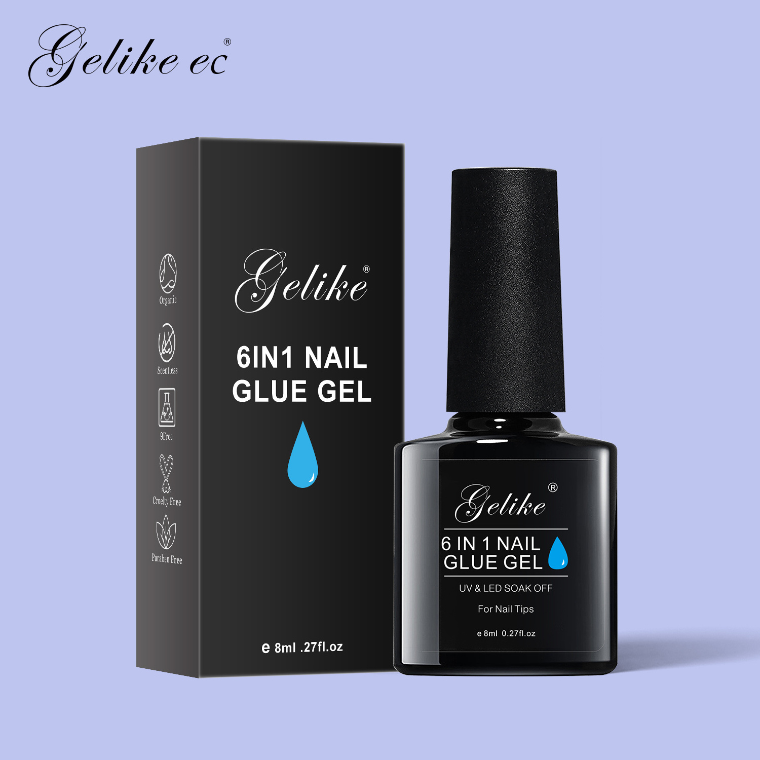 Factory price private label high quality uv gel nail tip glue gel nail glue gel for tips