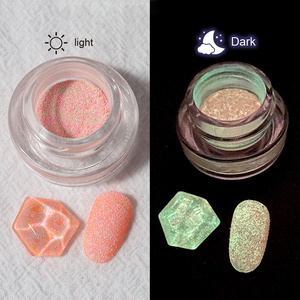 Fast Delivery Glow In The Dark Glitter Acrylic Powder Luminous Nail Art Powder