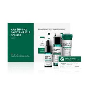 Korean Cosmetic Some By Mi Acne-clearing  Over White Troubled  Body SkinCare AHA.BHA.PHA 30 Days Miracle Starter Kit