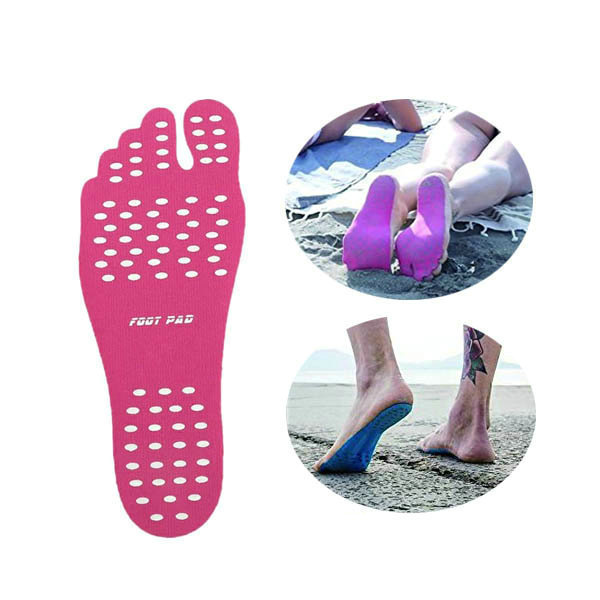 New Design Nakefit Stick on Sole Shoe Pads,Invisible Adhesive Shoe for Beach,Pool and outdoor activity