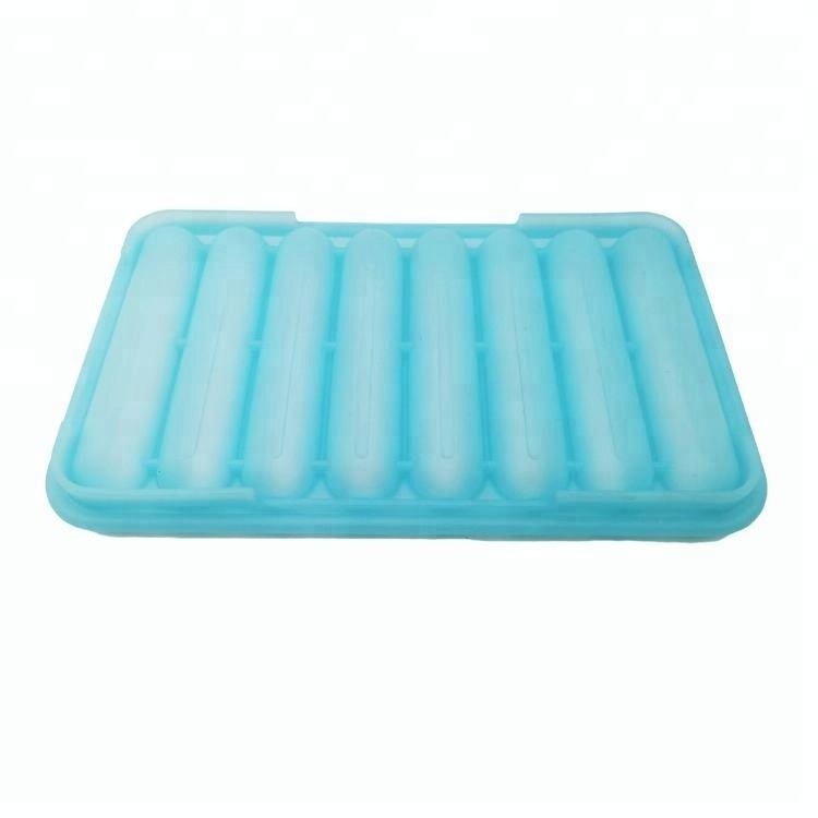 Customized 8 Pieces Silicone Water Bottle Ice Cube Sticks Tray Cylinder