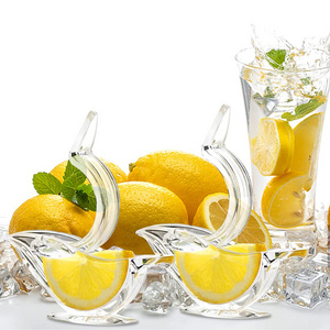 Bird Shaped Glass Lemon Lime Juice Squeezer Clear Acrylic Lemon Slice Squeezer Manual Bird Lemon Squeezer