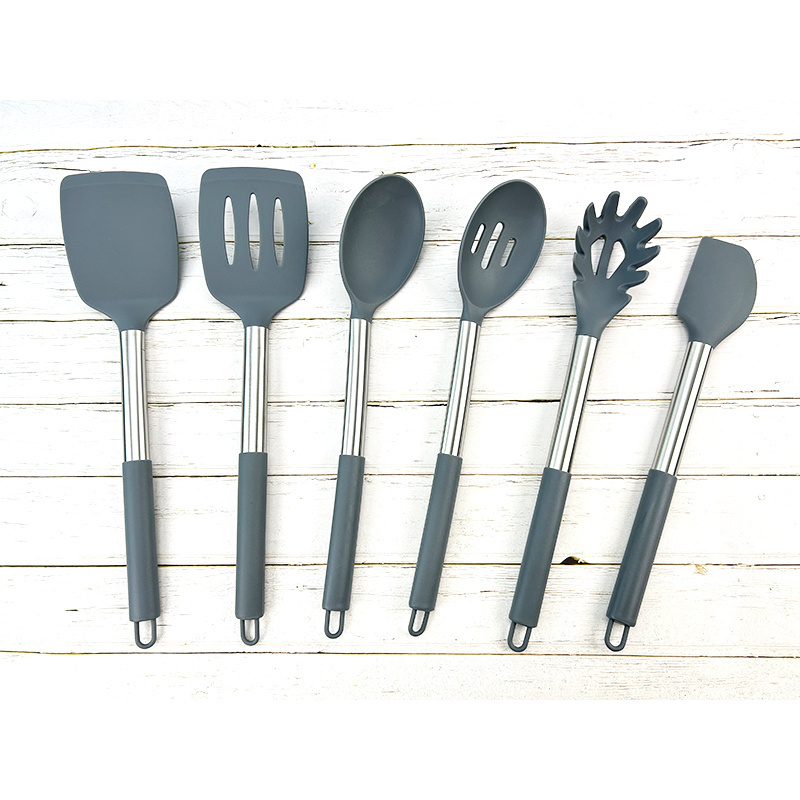 15 pieces Kitchen Cooking Tools Stainless Steel Handle Silicone Kitchen Utensils set