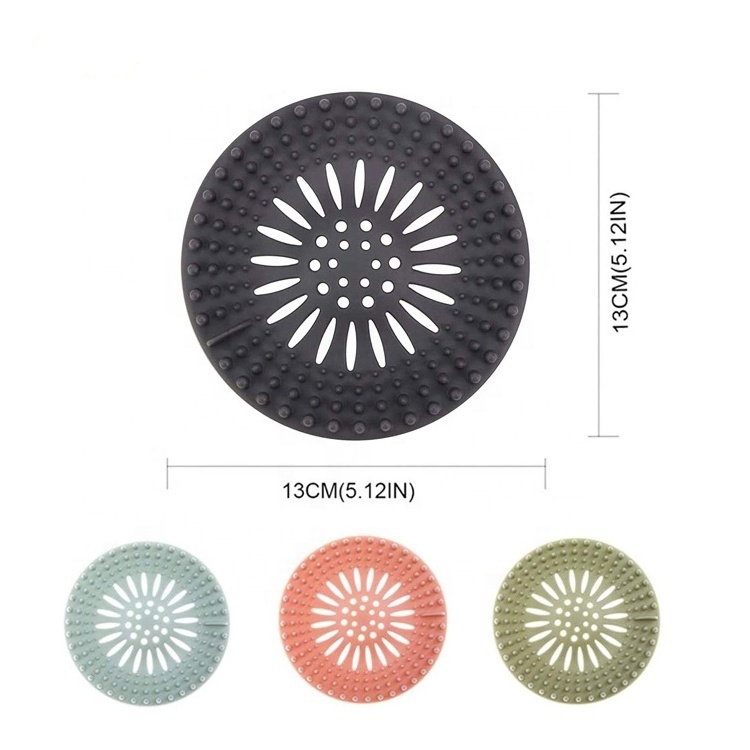 Anti-Blocking Filter Hair Catcher Shower Bathroom Drain Cover Sink Strainers Drain Cover