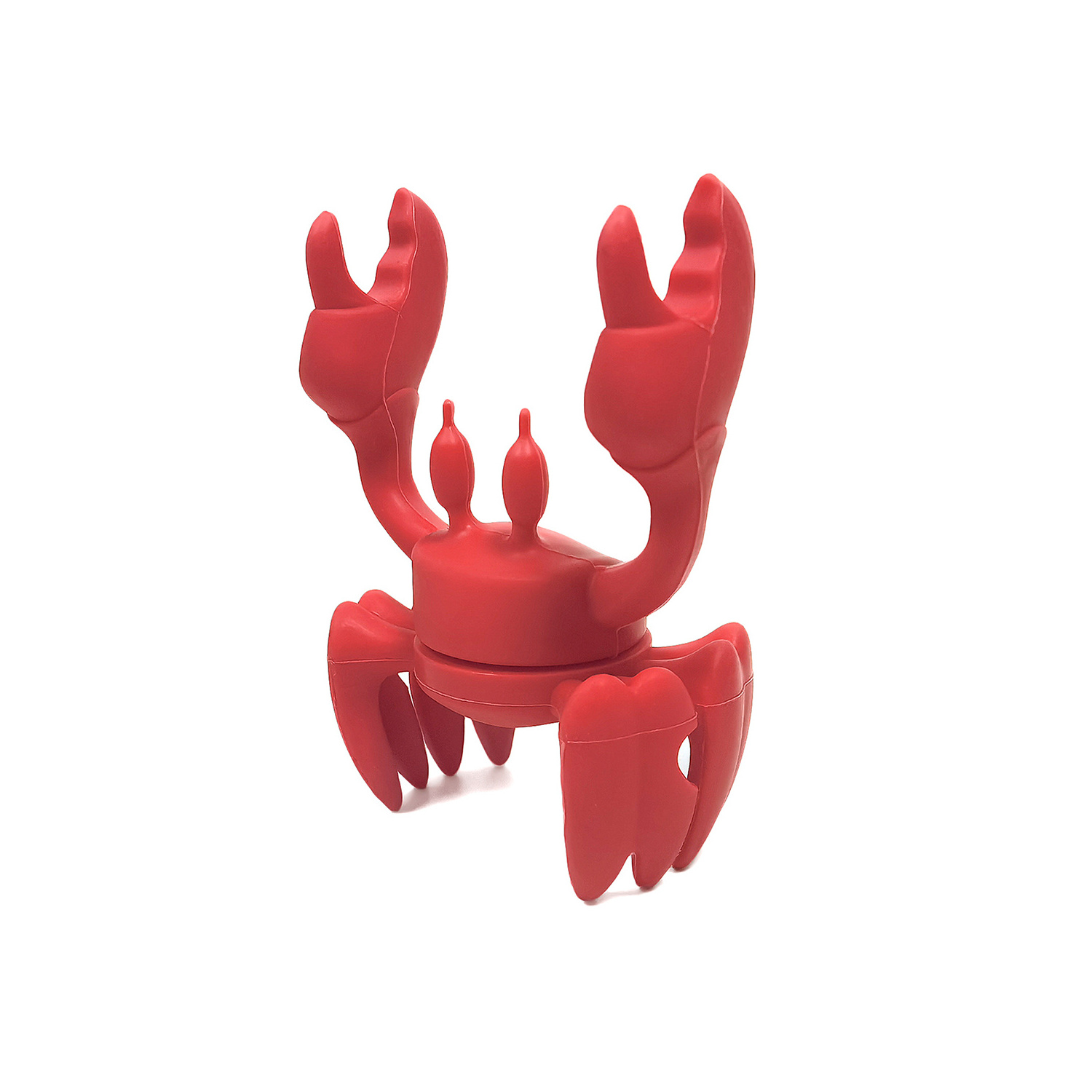 Custom Heat-Resistant Silicone Kitchen Red Crab Shape Spoon Holder Grill Utensil Holder