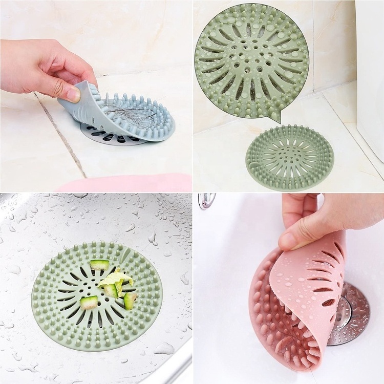 Anti-Blocking Filter Hair Catcher Shower Bathroom Drain Cover Sink Strainers Drain Cover