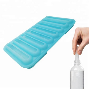 Customized 8 Pieces Silicone Water Bottle Ice Cube Sticks Tray Cylinder