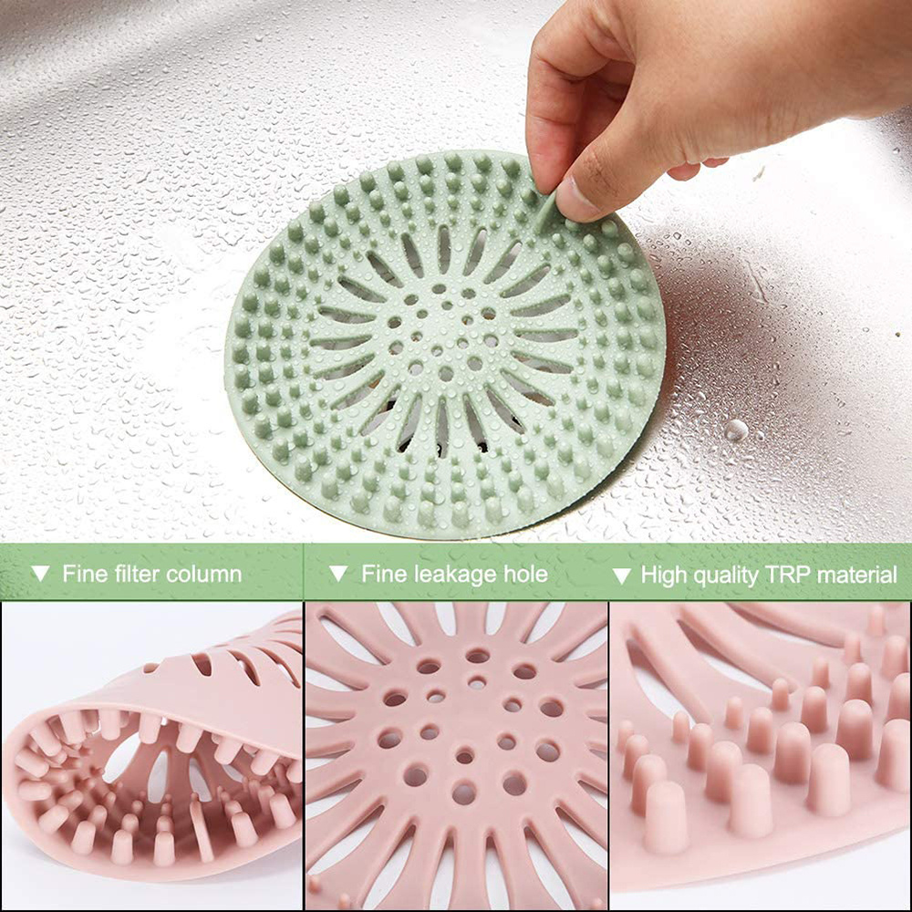 Tub Drain Protector Hair Catcher Stopper Shower Drain Covers Hair Stopper Shower Drain For Bathtub And Kitchen