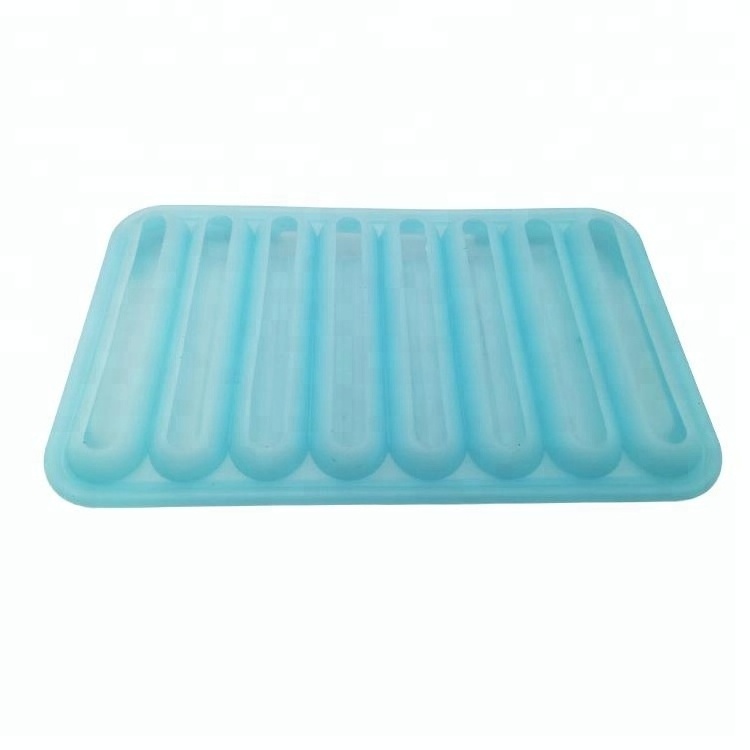 Customized 8 Pieces Silicone Water Bottle Ice Cube Sticks Tray Cylinder