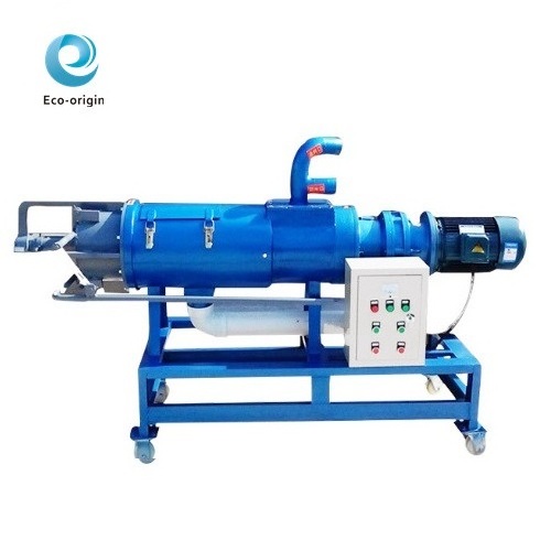 Economical Chicken dung separating water manure animal feces dewatering machine