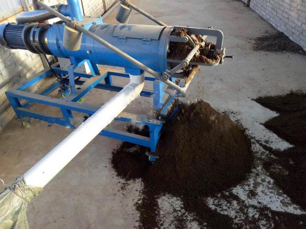 Economical Chicken dung separating water manure animal feces dewatering machine