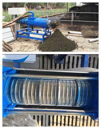 Economical Chicken dung separating water manure animal feces dewatering machine