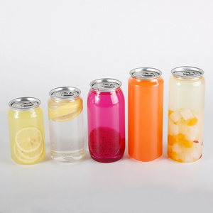 500ml Plastic Cans Transparent Plastic Can Soda Drinking Bottle