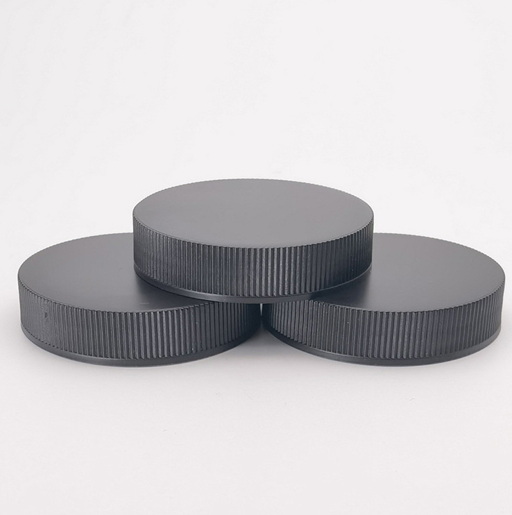 48/400 48mm Polypropylene Caps Fresh caps for glass or plastic containers Continuous thread with ribbed sides and foam liner