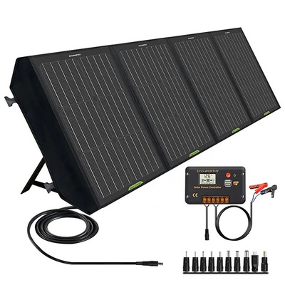 Eco-worthy 18V 120W Foldable Solar Panel Suitcase 20A Charge Controller Mono Solar Panel RV Caravan Outdoor Camper PV Module