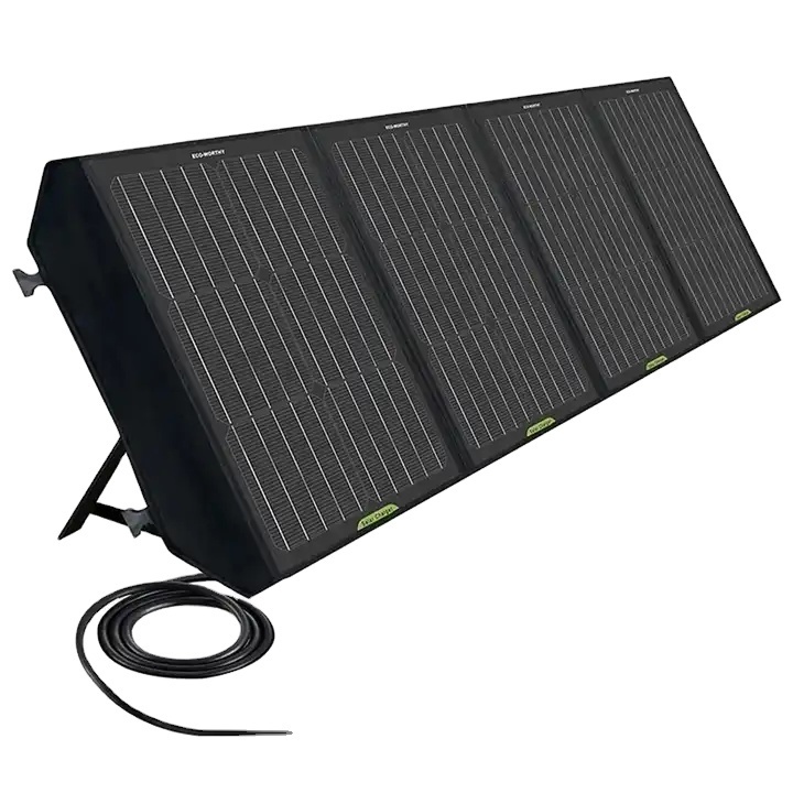 Eco-worthy 18V 120W RV Caravan Outdoor Camper PV Module Solar Panel Suitcase 20A Charge Controller Mono Foldable Solar Panel