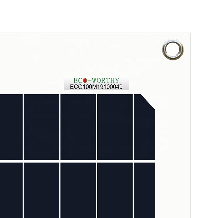 Eco-worthy Free Shipping RV Photovoltaic 130W Flexible Solar Panel Foldable RV Marine Solar Panel