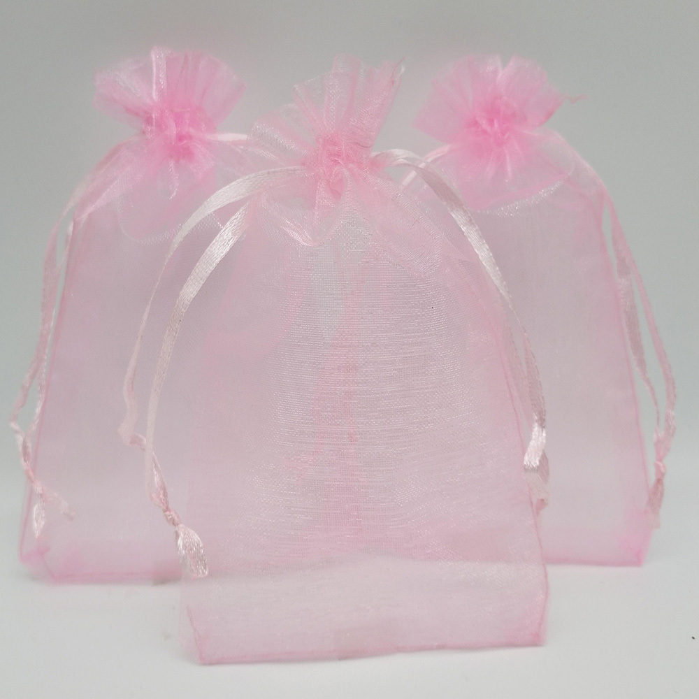 jewellery mesh pouch transparent gift pouch drawstring organza lash bag for clients small net bag