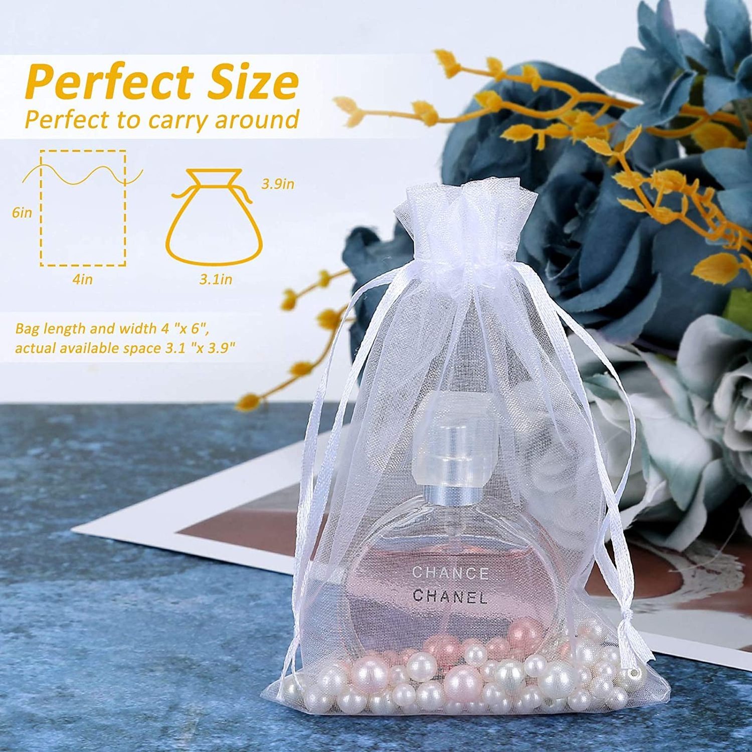 jewellery mesh pouch transparent gift pouch drawstring organza lash bag for clients small net bag