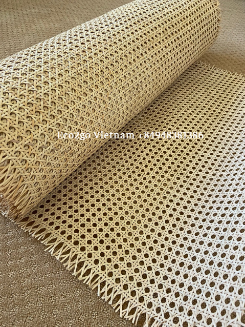 Wicker rattan cane webbing roll material for Furniture Decoration , Chair, Cabinet made in Eco2go Vietnam