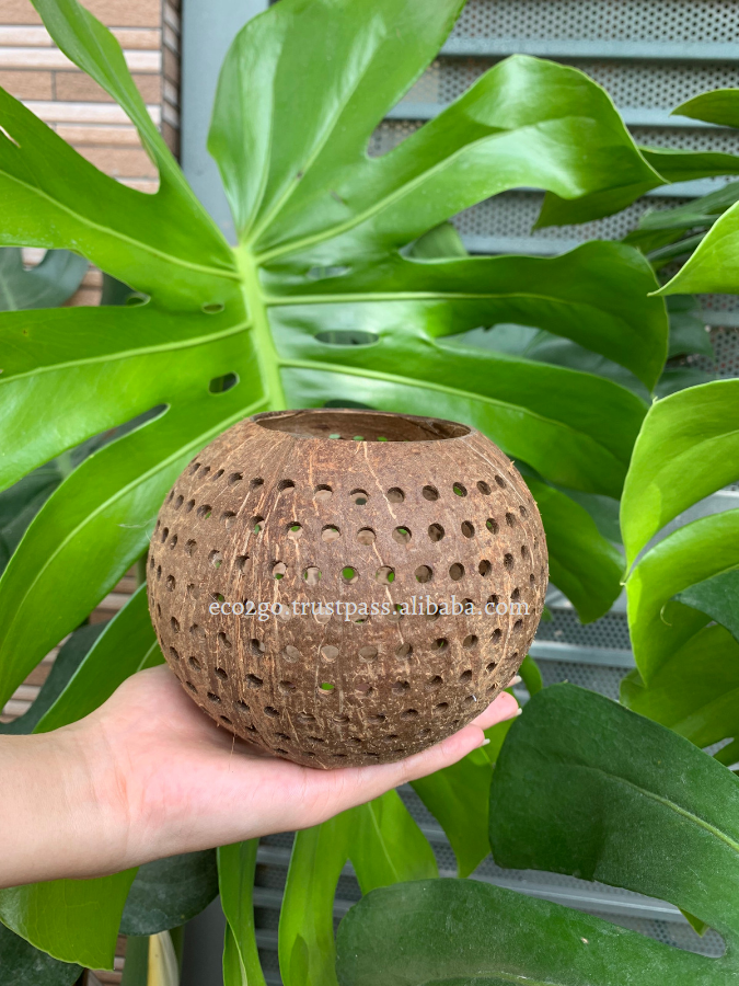 Coconut Shell Tea Light Shells/ Coconut Lime Scented Tea Light Candles Ecofriendly And High Quality From Eco2go Vietnam