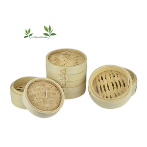 Eco-friendly Bamboo Food Steamer Baskets With Liner/ Mini Bamboo Steamer Favors/ Bamboo Food Steamer Wedding Favors