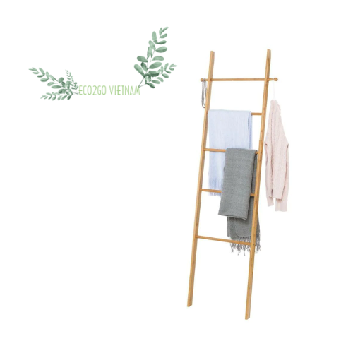 Bamboo Ladder Towel Rack/ Bamboo Blanket Ladder For Clothes Hanging  From Eco2go Vietnam