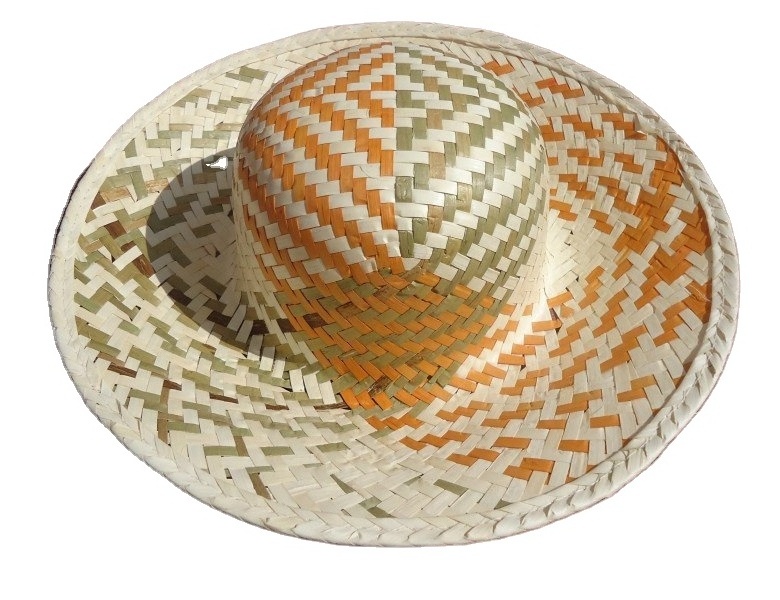 High Quality Natural Straw Hats Straw hats for men/ Straw hats summer women/ Straw cowboy hat men By Eco2go Vietnam