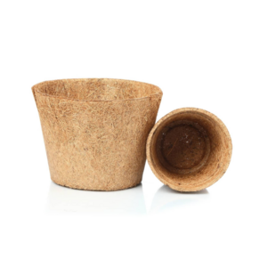 Wholesale 2024 100% Natural Biodegradable Coconut fiber pot/ Coconut fiber coir plant pot for planting decorating your garden