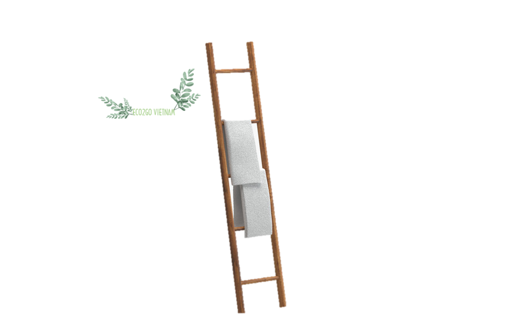 Blanket Ladder for The Living Room - Blanket Holder for Decor, Blanket Rack for Your Bathroom - Bamboo Sturdy Decorative