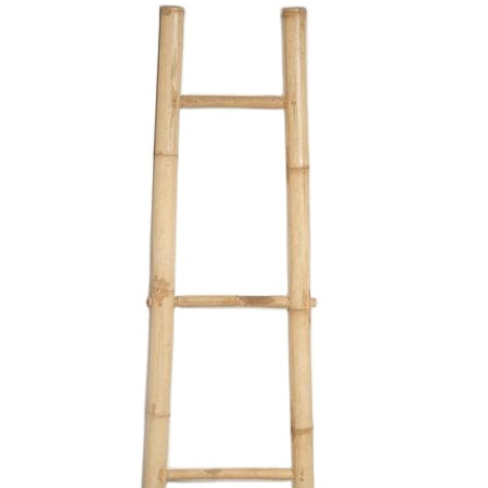 Wholesale 2024 Best selling bamboo household ladders for sale towel bathroom home decoration ladder rack cheap price