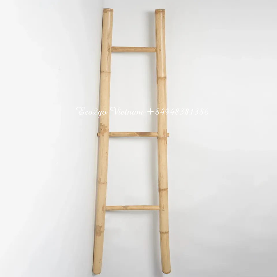 Accessories strong built bamboo ladders high quality for home use/ Accessories Bamboo Ladder Towel Rack