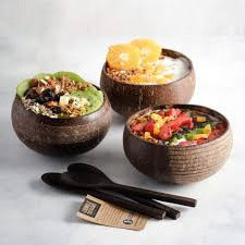 WHOLESALE NATURAL HANDMADE  COCONUT SHELL BOWL AND SPOON  / COCONUT BOWL ICE CREAM / COCONUT BOWL CANDLE  CHEAP PRICE FROM VIETN