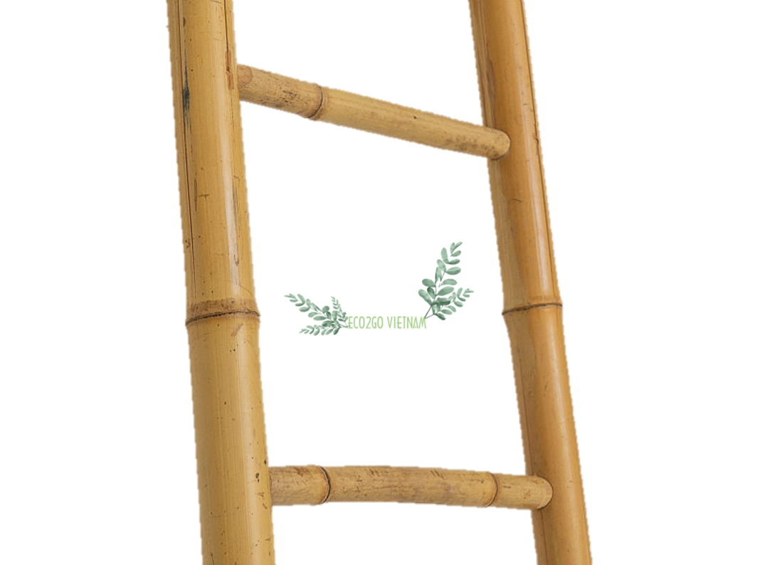 Decorative wooden Bamboo ladders/Bamboo Ladder Towel Rack 100% Natural Bamboo Made in Eco2go Viet Nam