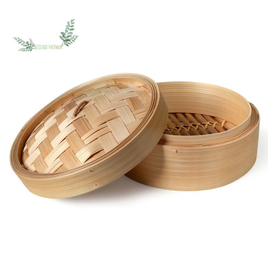 Mini Bamboo Steamer Basket Party Favor/ Bamboo Steamer For Cooking Made From Completely Natural And Ecofriendly By Eco2go