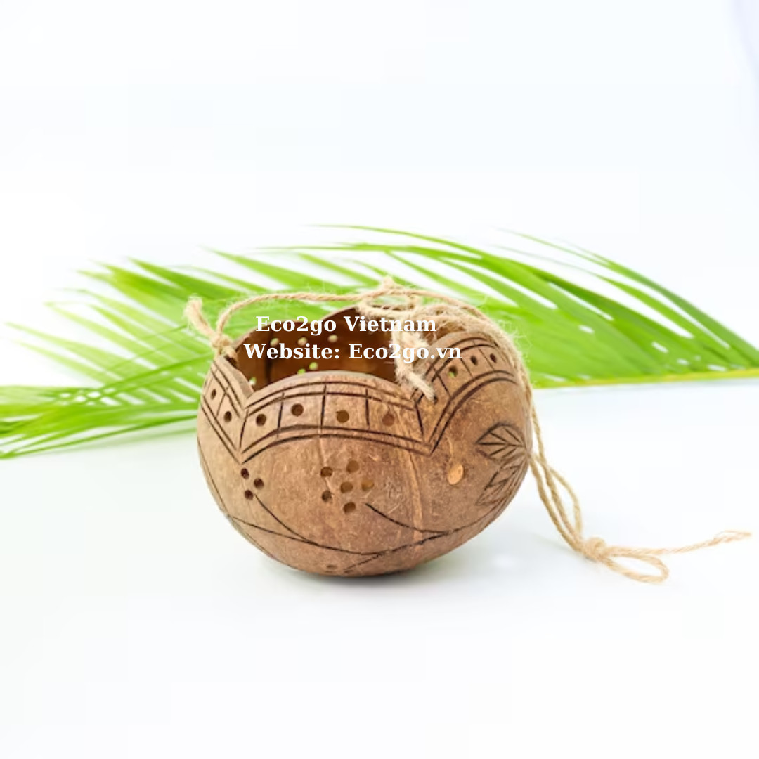 Sustainable Coconut Plant Pot High Quality With Eye-Catching Design/Coconut Plant Pot/ Eco-Friendly Coconut Plant Pot in Vietnam