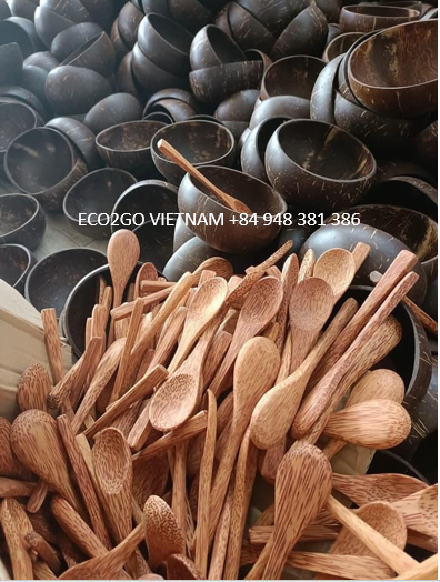 Non-toxic Eco Friendly Vietnam Natural Coconut Shell Bowl/Coconut bowl With Custom design and Engraved Laser Logo