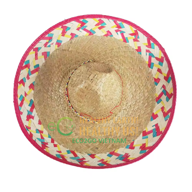 HOT TRENDING 2023!! NATURAL STRAWS HAT FOR WOMEN/STRAWS FEDORA HATS/ STRAWS HAT WITH LOGO CUSTOMIZED FROM ECO2GO VIET NAM